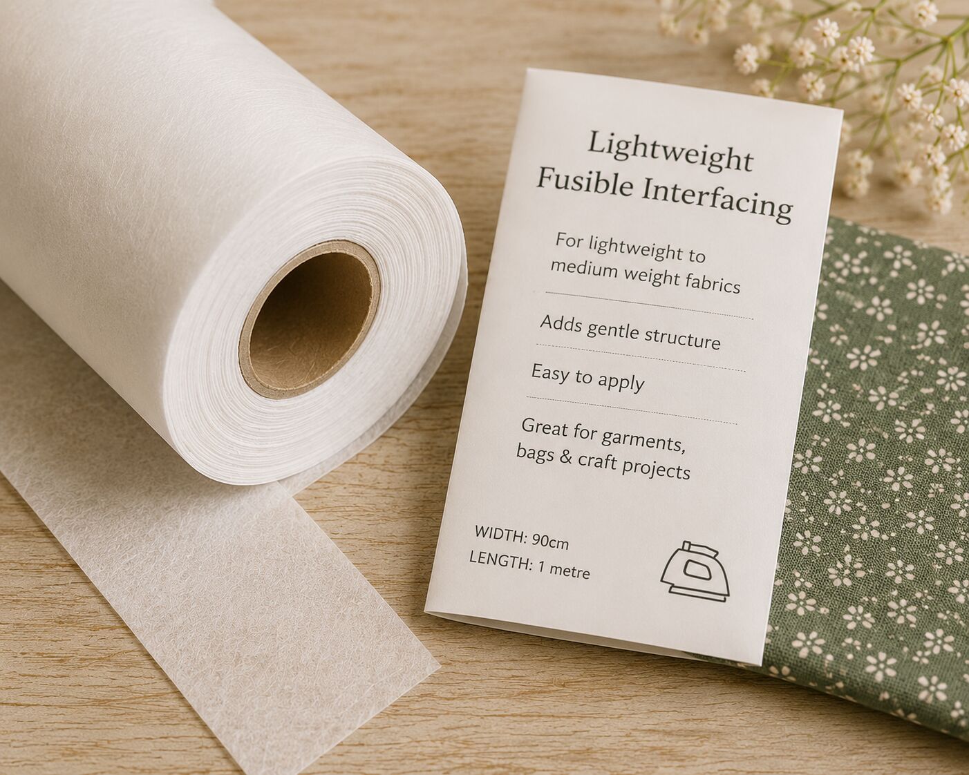 Lightweight Fusible Interfacing Roll
