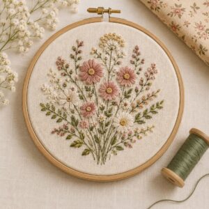 Garden Stitch Embroidery Design PDF