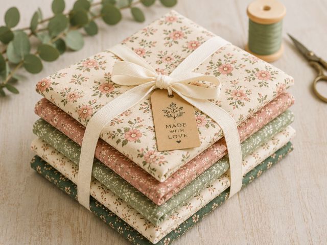 Sage Garden Floral Cotton Fabric